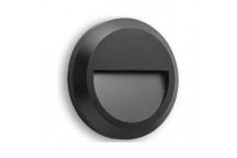 OPL007 LED 2W ROUND DOWN FACE PATH LIGHT BLACK (SYNERJI)