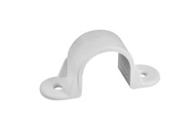 PVC 25MM WHITE SADDLES/EA  9111 [PKT=100]