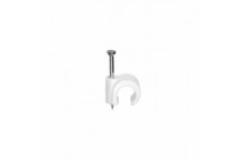 CABLE CLIP RND 25MM WHT/EACH (CONDUIT CLIP)