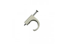 CABLE CLIP RND 20MM WHT /25