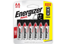 ENERGIZER LR06 (AA) /4+2 FREE BKUCE91BP4T/2  MAX