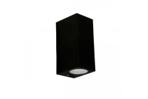 4543.2.30 BLOCK 2LIGHT GU10 WALL LIGHT BLACK
