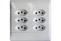 CBI 4X4 6WAY EURO SOCKET  +PL. PS682R-P