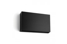 OWL001 12W LED SQUARE OUTDOOR WALL LIGHT 4000K BLACK (SYNERJI)