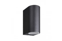 OWL004 2XGU10 OUTDOOR WALL LIGHT BLACK (SYNERJI)