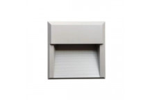 OPL011 LED 8W SQUARE D/FACE PATH LIGHT GREY (SYNERJI)