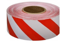 TAPE CHEV.BARR 75MM/1M (RED /WHT)(ROLL=500M)