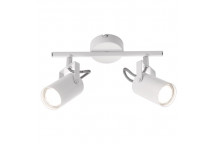 S406/2 2LIGHT WHITE SPOT GU10