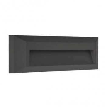 OPL003 LED 2W RECTANGULAR DOWN FACE BLACK (SYNERJI)