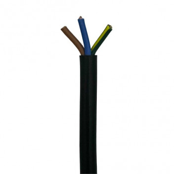 CUT FLEX RND CABTYRE 1X3 BLK   10A/100M
