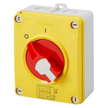 ISOLATOR 4P 32A SURF/LOCK  IP65