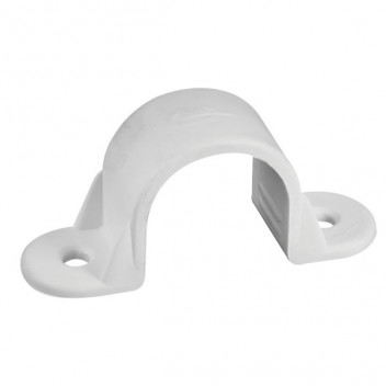 PVC 25MM WHITE SADDLES/EA  9111 [PKT=100]