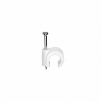 CABLE CLIP RND 25MM WHT/EACH (CONDUIT CLIP)