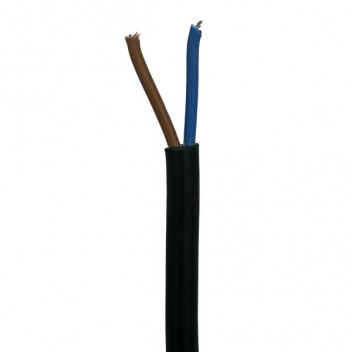 CUT FLEX RND CABTYRE 0.5X2 BLK 3A/100M