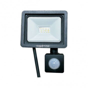 FLOODLIGHT LED 10W PIR DOB 6000K (SYNERJI)