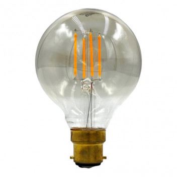 FILAMENT LED 4W BC G80 SHORT AMBER SYNERJI