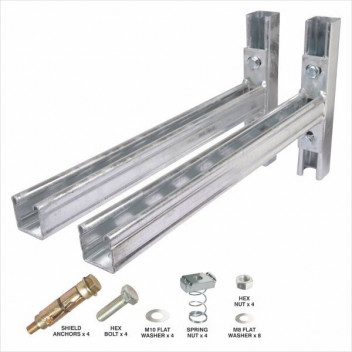 CANTILEVER SLOTTED ARM 650 MM /COMPLETE KIT