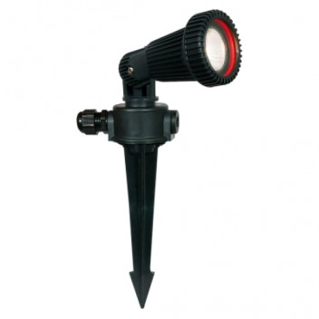 GS006 240V PLASTIC GARDEN  SPIKE BLK (35W)