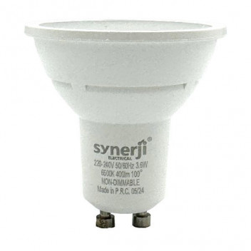 PAR16 LED SYNERJI 5W GU10 3000K DIMMABLE W/W (NEW)