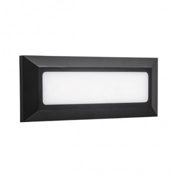 OPL002 LED 4W/3.2W RECTANGULAR PATH LIGHT BLACK 4000K (SYNERJI)