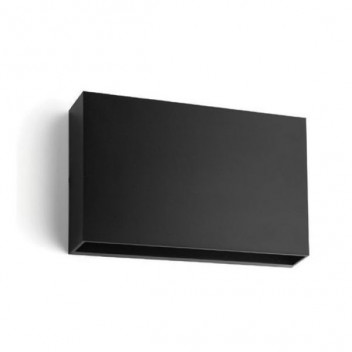 OWL001 12W LED SQUARE OUTDOOR WALL LIGHT 4000K BLACK (SYNERJI)