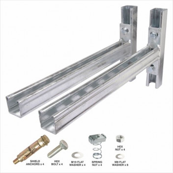 CANTILEVER SLOTTED ARM 550 MM /COMPLETE KIT