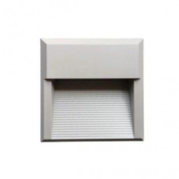 OPL011 LED 8W SQUARE D/FACE PATH LIGHT GREY (SYNERJI)